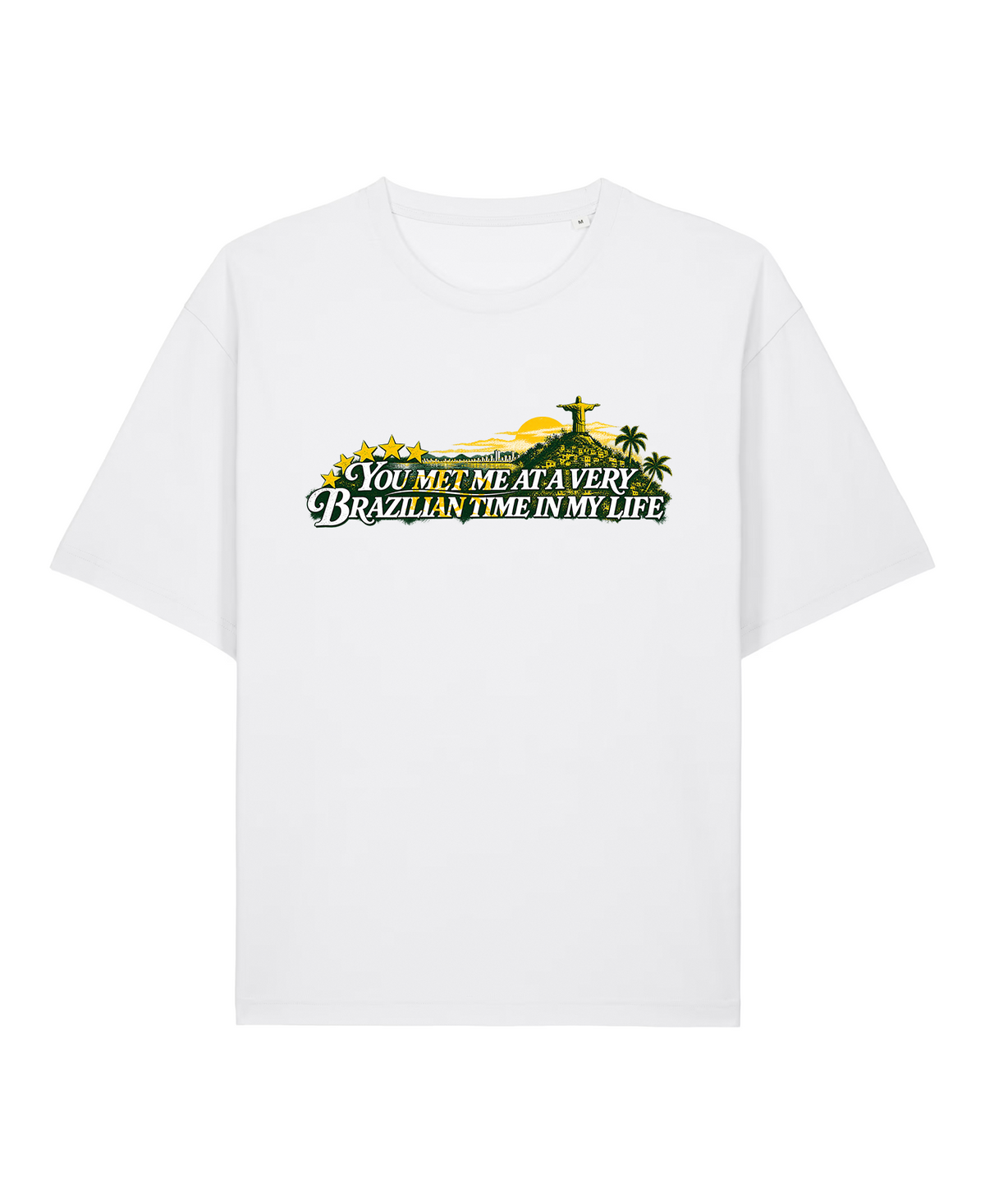 White Tee - "You met me at a very Brazilian time in my life"